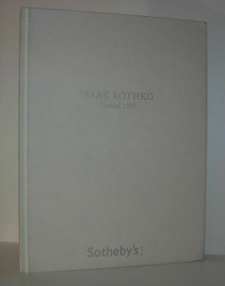 Sotheby Mark Rothko / Mark Rothko Untitled 1955 1st Edition