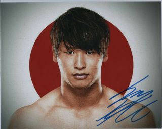 Kota Ibushi Njpw Iwgp Japan Wrestling Signed 8x10 Photo Autographed W/ Leaf