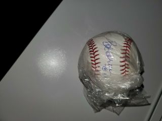 Bob Horner Signed Baseball With Roy Inscription Authenticated By Tristar