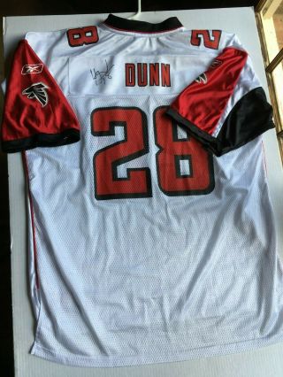 Atlanta Falcons Nfl Autographed Jersey,  Signed By Warrick Dunn 28