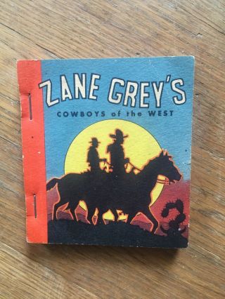 1935 Tarzan Ice Cream Premium Zane Grey’s Cowboys Of The West Big Little Book