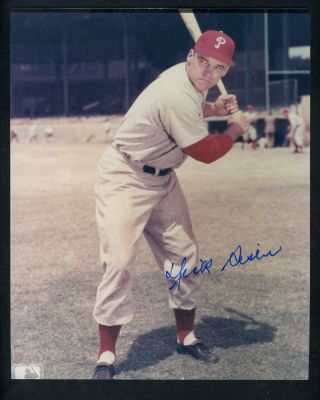 Dick Sisler Signed Autographed 8 X 10 Color Photo Philadelphia Phillies