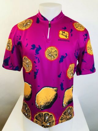 Vintage Giordana - Adult Xl/5/52 Lemons Cycling Jersey Shirt