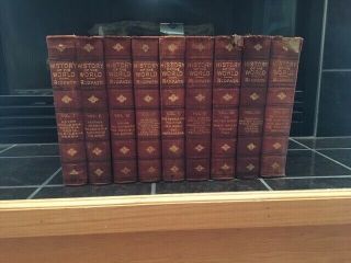 Ridpath,  History Of The World,  Complete Set,  Volumes I Through Ix