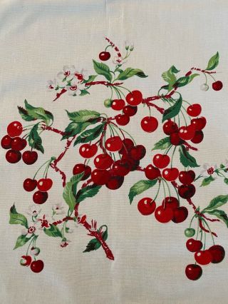 Darling Vintage Cherries Tablecloth