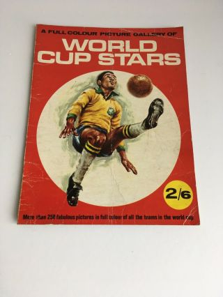 Br Vintage World Cup Stars Sounenir Football Picture Book 60s 1966