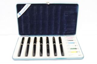 Vintage Cased Set Of 7 Staedtler Mars - 500 Technical Drawing Pens And Points - 232