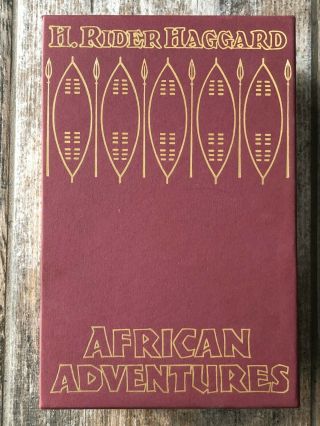 African Adventures - H.  Rider Haggard - FOLIO SOCIETY - Three Volume Boxset 1995 3