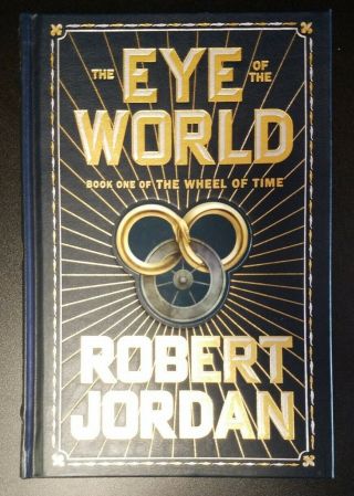 The Eye of the World by Robert Jordan,  Wheel of Time 1,  Leather Hardcover 1990 2