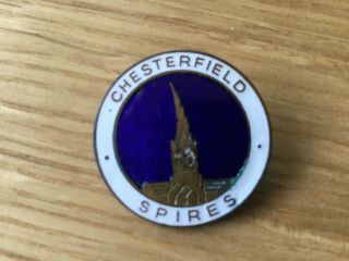 Vintage Chesterfield Fc Enamel Badge