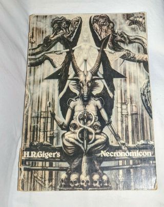Necronomicon,  H.  R.  Giger.  First Edition In English,  1st Printing.  1978.