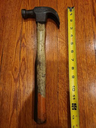 Vintage Cheney Claw Hammer 1 Lb 6 Oz