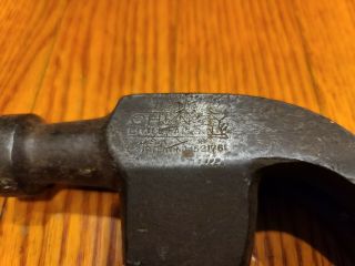 Vintage Cheney Claw Hammer 1 Lb 6 Oz 3