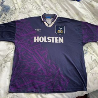 Tottenham Hotspur Spurs Away Shirt 1994/95 Umbro Holsten Xxl 2xl Vintage Retro