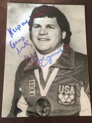 Mike Eruzione Signed Autographed 5x7 1980 Olympic Miracle On Ice Hockey Team Usa