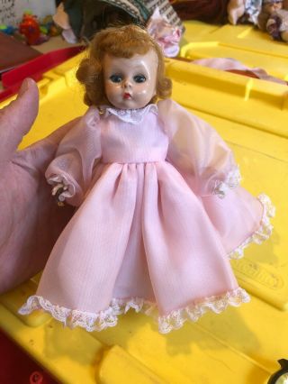 Vintage Madame Alexander Alex Doll W/ Pink Outfit 7 - 1/2” Tall