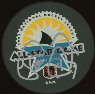 Theoren Fleury Signed 1997 All - Star Game Hockey Puck | Bas Certified Autograph