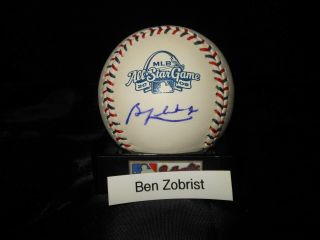 Ben Zobrist Signed 2009 Rawlings All Star Game Baseball - Tampa Bay Rays -