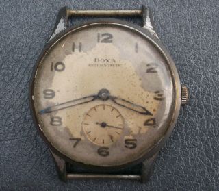 Vintage Doxa Anti - Magnetic 12 Cal.  1,  Mens Watch,  For Parts/repair