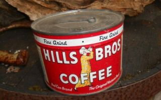 Vintage Can Hills Bros Coffee San Francisco 1lb
