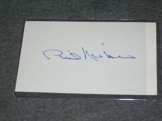 Phil Niekro Baseball Authentic Hand Signed Autographed 3x5 Index Card