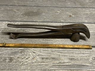 Vintage Union Whitcher No.  3 Lasting Pliers With Removable Hammer “christensen “