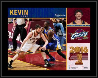 Kevin Love Cleveland Cavaliers 2016 Nba Finals Champs 10.  5x13 Sublimated Plaque