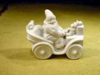 Excavated Vintage Santa Claus In Car Gifts Snow Baby Doll Age 1890 Hertwig 15250