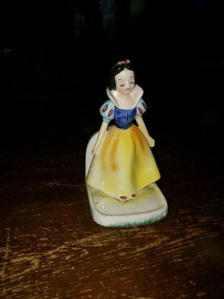 Old Vintage Snow White Walt Disney Enesco Japan Napkin Holder