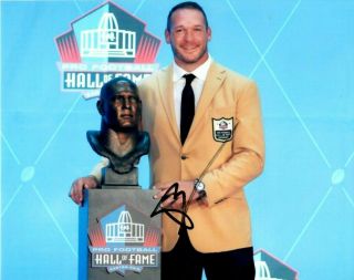 Brian Urlacher Signed Autograph 8x10 Photo Picture Hof Induction Bust Bears