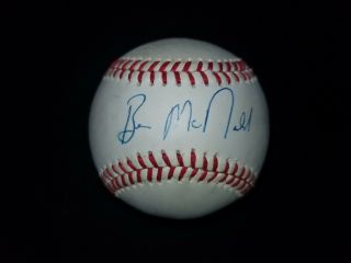 Baltimore Orioles Pitcher Ben Mcdonald Hand Signed Baseball Sig W/coa