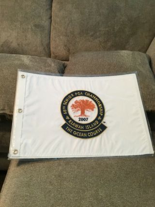 2007 Senior Pga Golf Championship Kiawah Island Ocean Course Flag In Package
