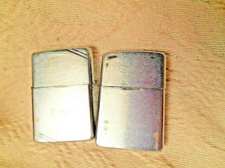 2 - Vintage Zippo Lighters - 1 Marked Dad