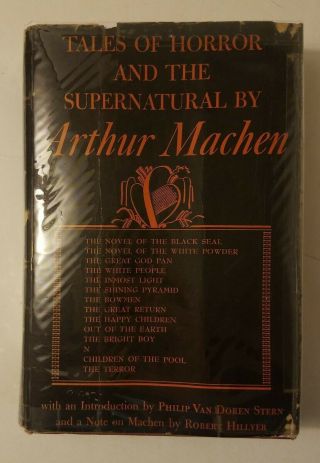 Tales Of Horror And The Supernatural By Arthur Machen Signed By Hillyer 1948 1st