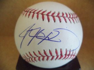 J.  D.  Davis Toronto Blue Jays Signed Autographed M.  L.  Baseball W/coa