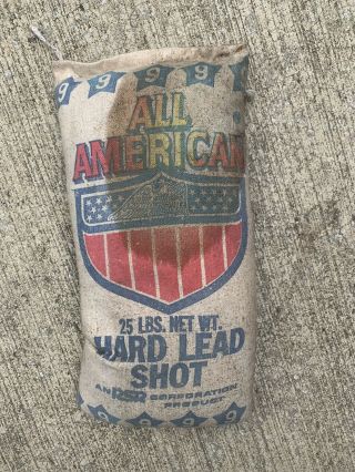 All American Hard Lead Shot 9 1 Bag 25 Lbs