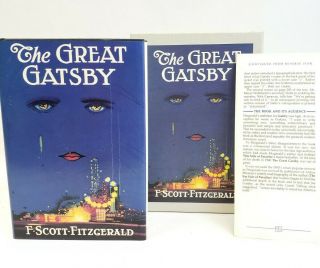 Fel The Great Gatsby,  F.  Scott Fitzgerald.  First Edition Library W/ Slipcase Ex.