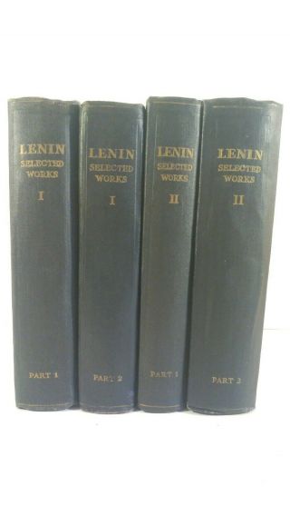 V.  I.  Lenin Selected In Two Volumes 1952 Moscow Gospolitizdat Engels Marx