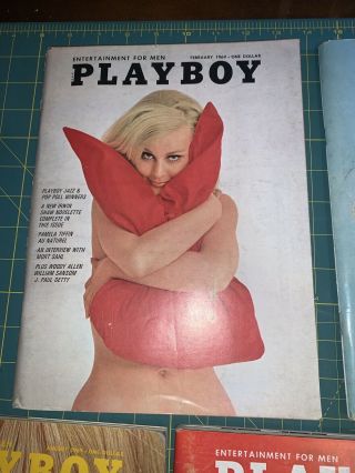 Vintage Playboy Magazines 1969 7 issues 2