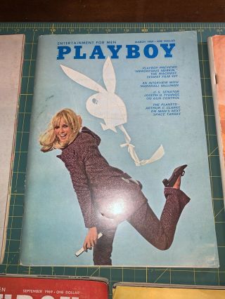Vintage Playboy Magazines 1969 7 issues 3