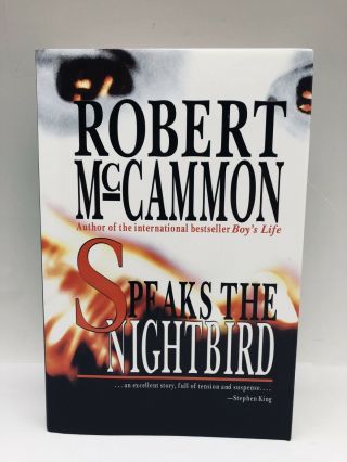 Speaks The Nightbird Signed First Edition By Robert Mccammon Minty