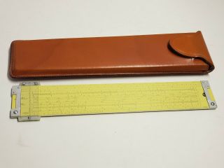 Vintage Pickett & Eckel Model N3 - T Log Log Speed Rule Slide Rule With Case