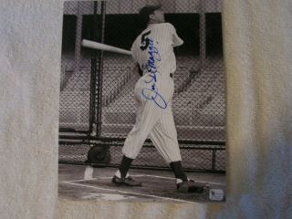 Joe Dimaggio Signed Autographed Certified B & W 8 X 10 Photo Yankees Hof