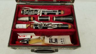 Bundy Selmer Resonite Vintage Clarinet 521775 W/ Hs Mp & Case