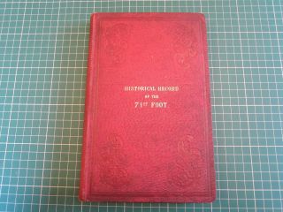 Historical Records Of British Army 71st Foot Highland Light Infantry Cannon 1852