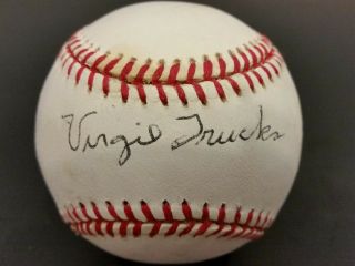 Virgil Trucks Signed Official Nl Mlb Baseball Tigers Autographed Auto Sgc 1926