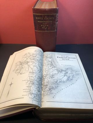 1888 History Of Essex County Ma 2 Vol Set Wi Map & Engravings Hurd Lynn Salem