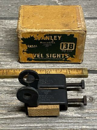 Vintage Stanley Sweetheart Universal Level Sights No.  138 With Box