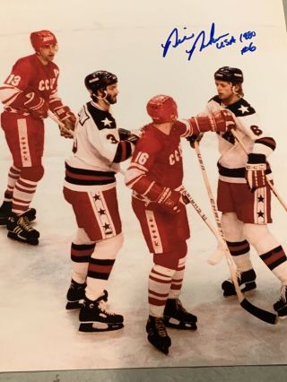 Bill Baker Usa 1980 Olympic Miracle On Ice Gold Medal Autographed 8x10 Photo 4