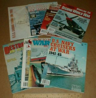 8 Us Navy Destroyers Cruisers At War In Action Models Wwii Warship Young Book